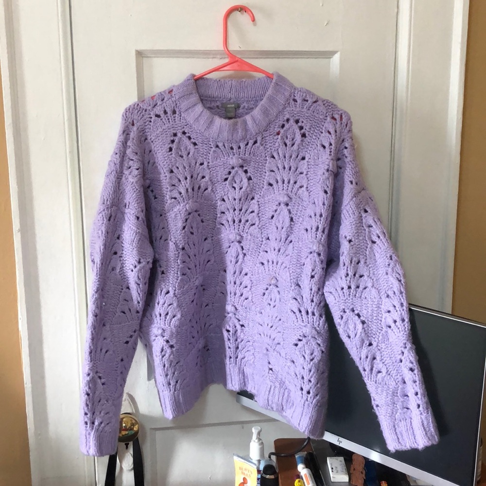 Lavender Knitted Sweater From Aerie